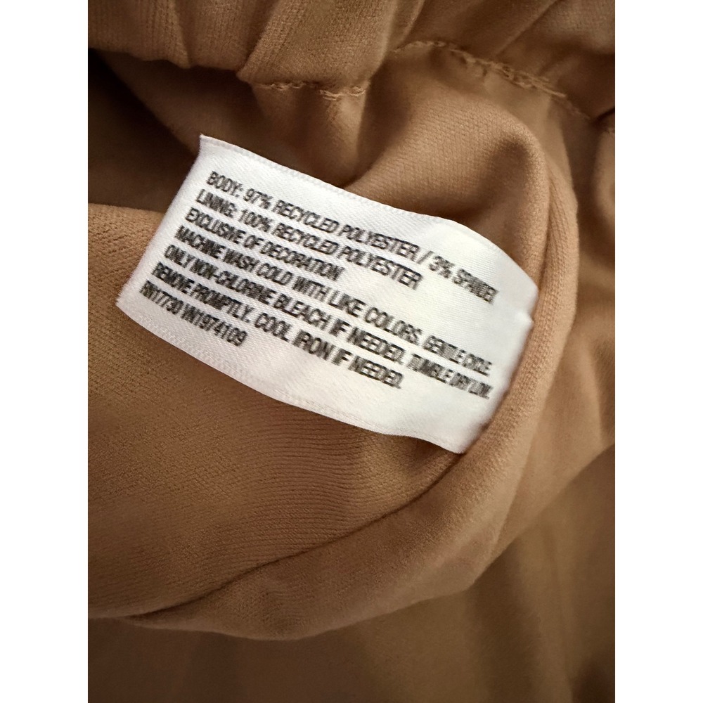 Isabel by Ingrid & Isabel Maternity Leopard Print Midi Skirt XL Brown Satin Slit - Picture 9 of 9